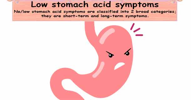 Low stomach acid symptoms